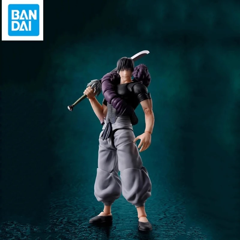 Фото Коллекционная подвижная фигурка Bandai Jujutsu Kaisen SHF Тоши Фушигуро, 15,5 см, подарок на день рождения, декор для рабочего стола QWIOOE, новинка №1