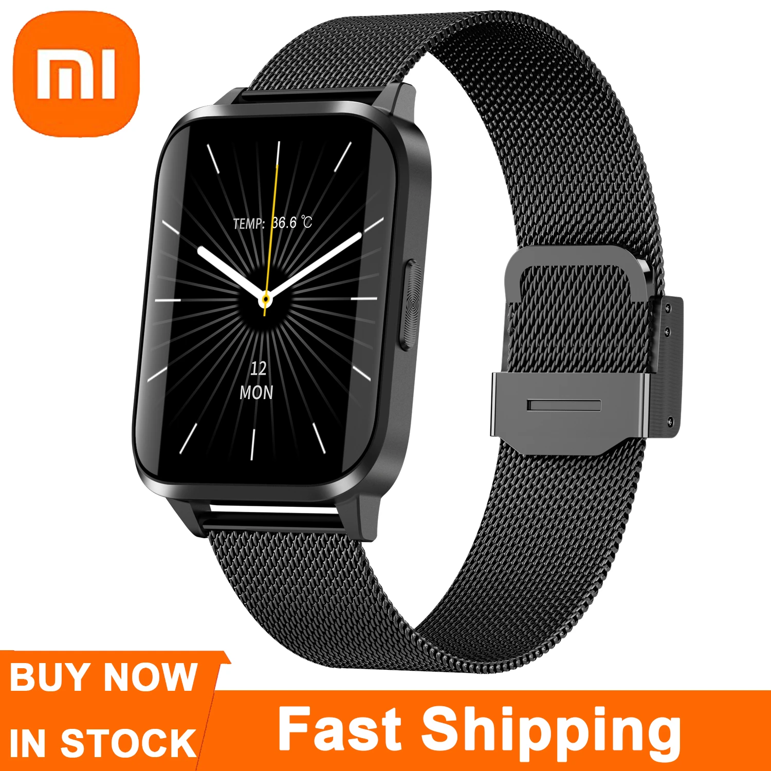 

Смарт-часы Xiaomi Mijia для мужчин и женщин, фитнес-трекер с пульсометром, тонометром, монитором температуры тела, с музыкальным управлением