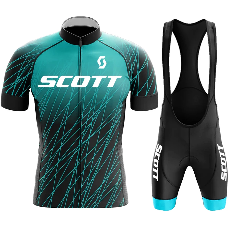 

Cycling Clothes Man Summer 2022 Clothing Men Bib Mtb Male SCOTT Bike Sports Set Shorts Jacket Uniform Tricuta Complete Jersey