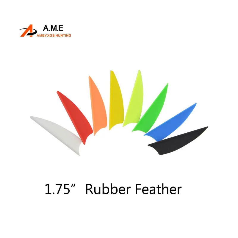 

50/100pcs 1.75inch Archery Feathers DIY Plastic Rubber Vane Arrow Feather Outdoor Shooting Hunting Accessories