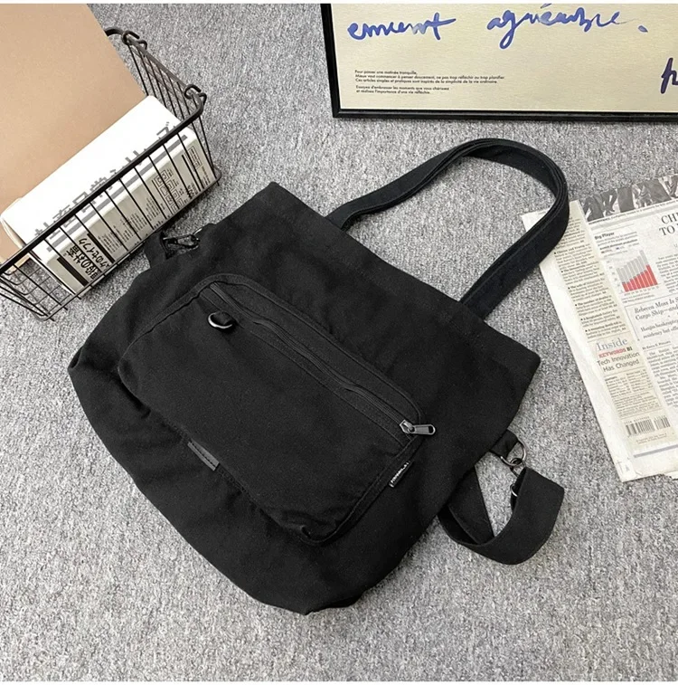 Женская парусиновая трансформируемая сумка из 100% хлопка через плечо