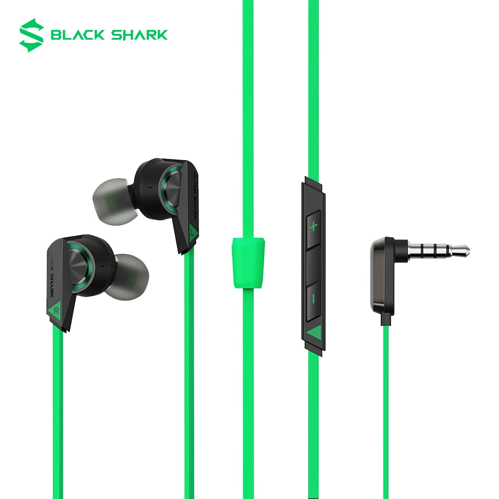 

Xiaomi Black Shark 3.5mm Earphones 2 Pro with Microphone 11.2mm Driver Unit Knowles Balanced Armature Elbow Design for Samsung