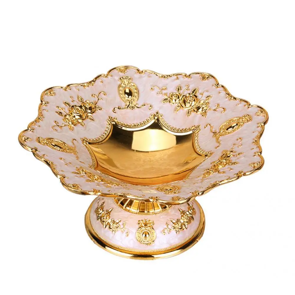 

Fruit Tray Beautiful Zinc Alloy Multi-purpose Novelty Item Display Fruit Tray Snack Tray Table Supplies