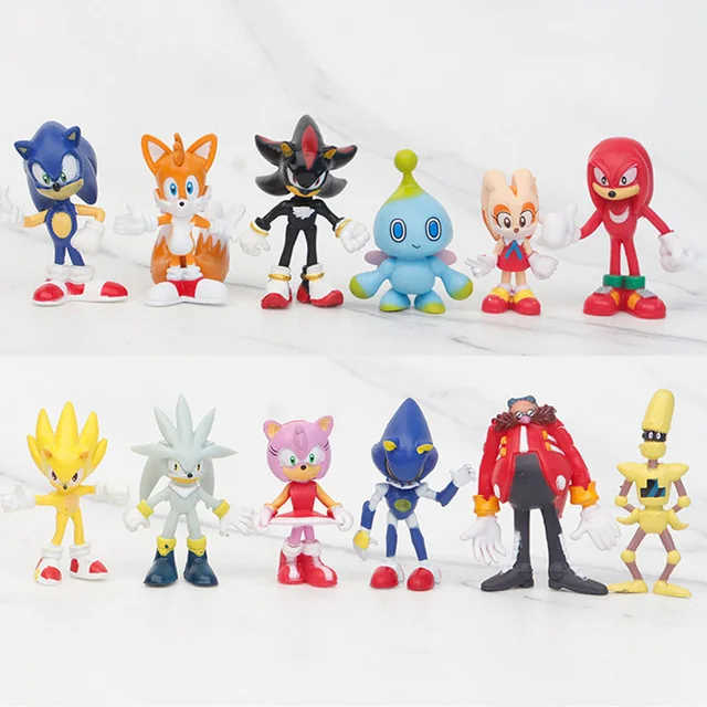 

Экшн-фигурки из аниме «Соник», 6/12 шт.