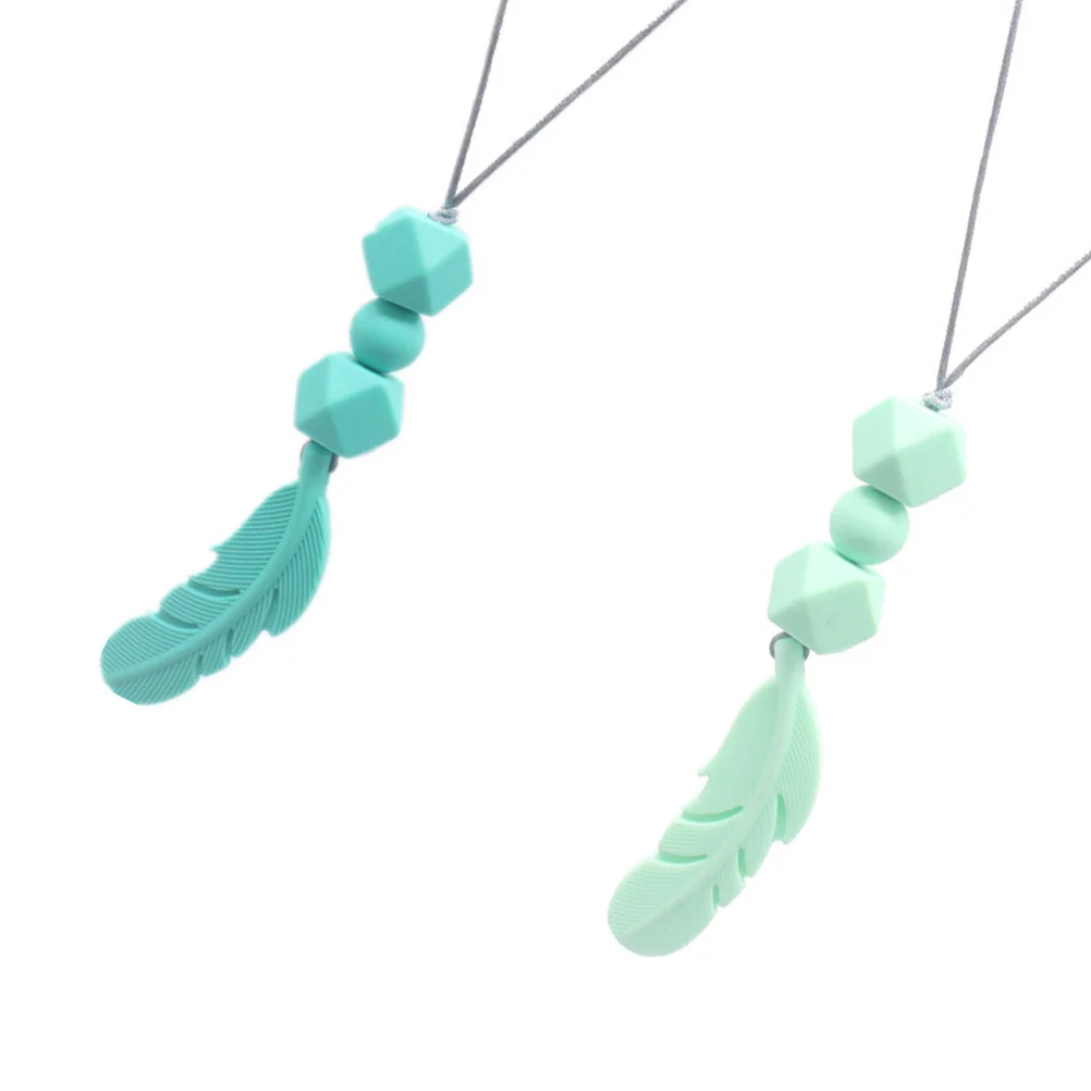 2 шт. прорезыватель жевательное ожерелье молярные ожерелья детская игрушка