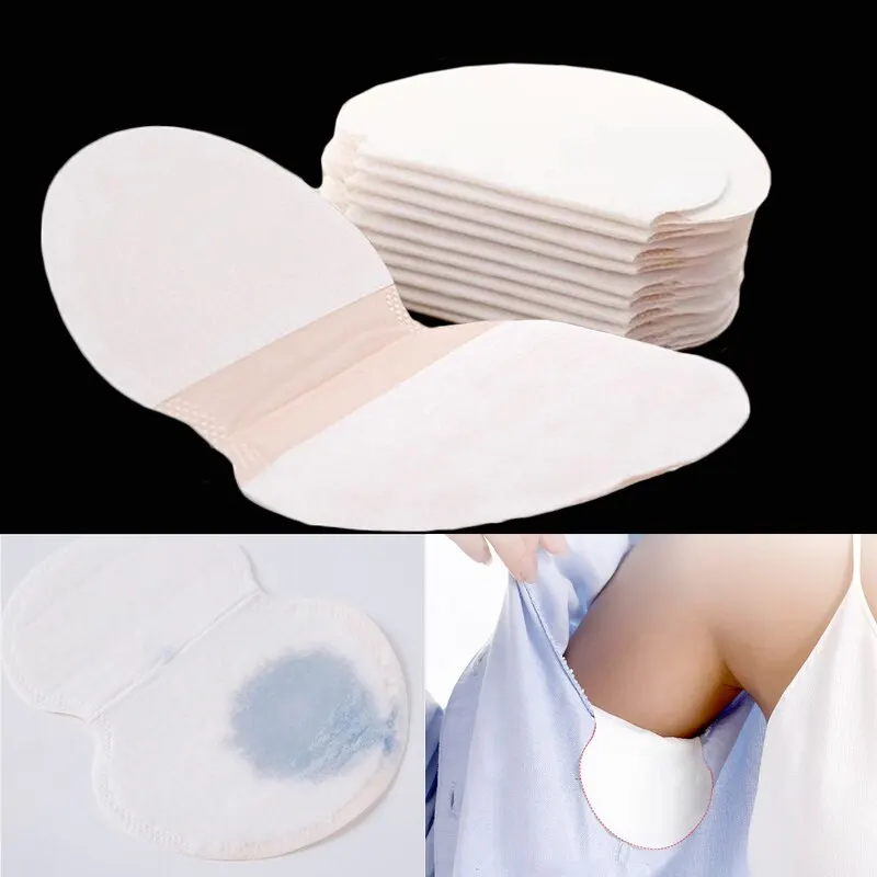 50 Pairs(100Pcs) Unisex Sweat Pads Summer Deodorants Disposable Anti Perspiration Armpits Stickers Patch Absorb Sweat Shield Pad
