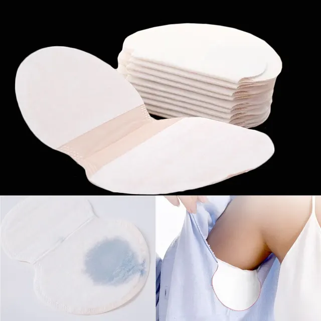 50 Pairs(100Pcs) Unisex Sweat Pads Summer Deodorants Disposable Anti Perspiration Armpits Stickers Patch Absorb Sweat Shield Pad 1