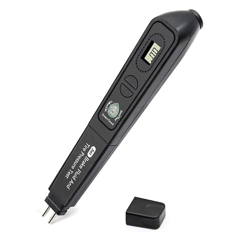 

2 In 1 Portable Digital Brake Fluid Tire Pressure Tester, Auto Brakes Calibrated Tester With 3 Led Indicator