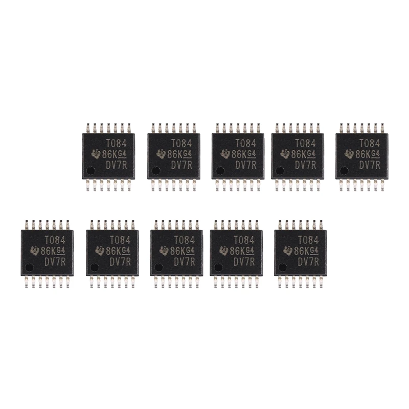 

10 шт., микросхема TL084CPWR TSSOP-14 четыре с высокой скоростью вращения, входной операционный усилитель JFET