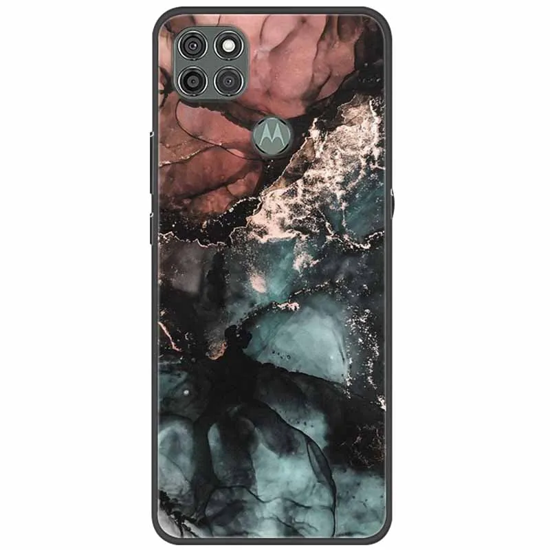 Чехол для Moto G9 Power Cover мраморный Мягкий ТПУ силиконовый чехол телефона Motorola Case G9Power