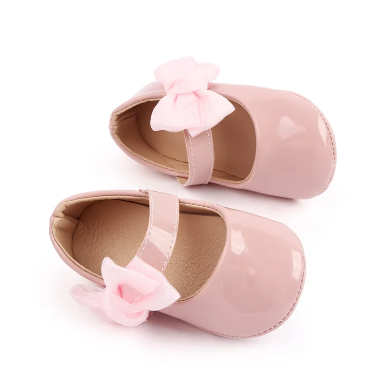 

Baby Girls Shoes 2023 New PU Leather Soft Sole Bow Princess Shoes First Time Toddler Shoes 0-18 Months Newborn toddler shoes