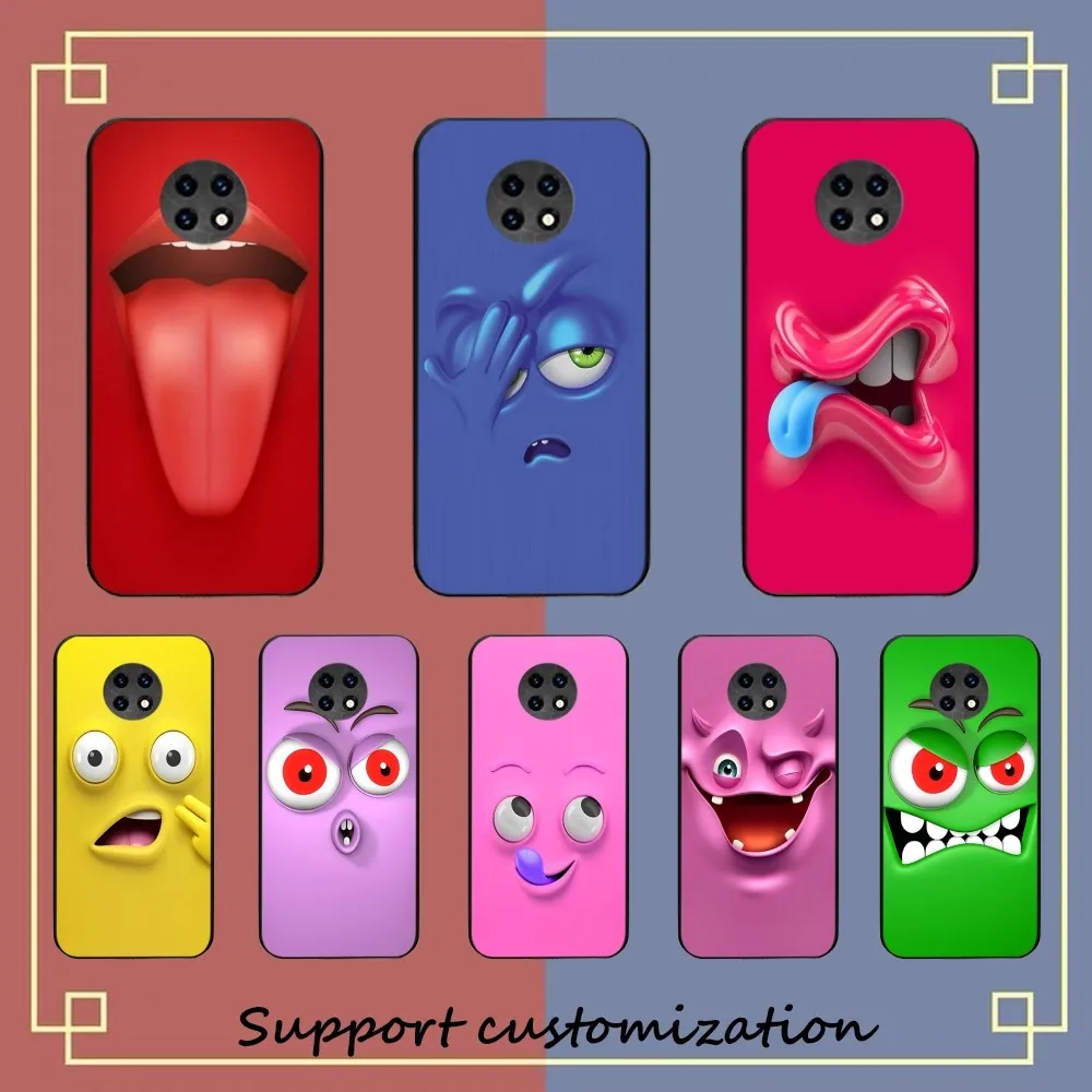 

Funny Face Phone Case For Redmi Note 4 X 5 A 6 7 8 Pro T 9 Pro 9S 10 Pro 11 Pro 11S 11Epro PocoM3pro