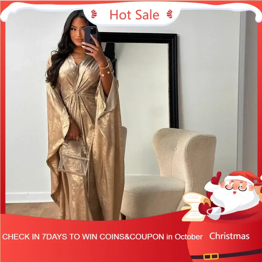 Элегантное вечернее платье Абая женское скромное в Дубае кафтан роскошный