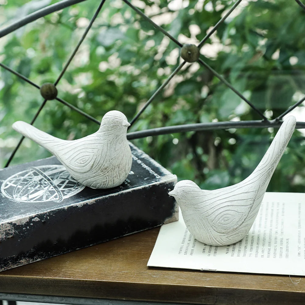 

Household Bird Ornaments Birthday Decoration for Girl Lovely Figurine Resin Bedroom