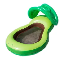 inflatable avocado floating row adult water inflatable childrentoy with net sunshade lounge chair water inflatable bed