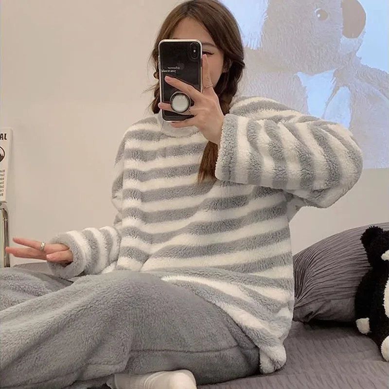 Женский пижамный комплект из 2 предметов короткий/длинный рукав