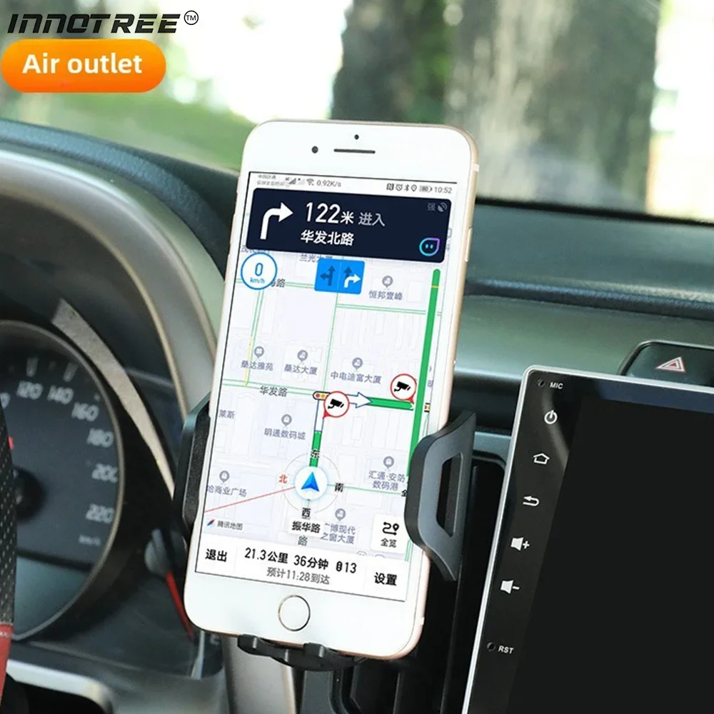 INNOTREE супер стабильный автомобильный держатель для телефона 3-в-1 крепление для приборной панели ветровое стекло вентиляционное отверстие для всех мобильных телефонов управление одной рукой (art.: 3920cc8eefcfc) - 3920cc8eefcfc