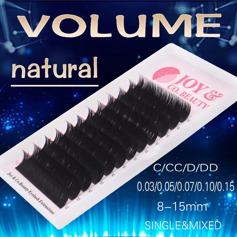 

JoyCo eyelash extensions nature and Soft Thin Tip and individual lash for professional and salon make up tool made up tool