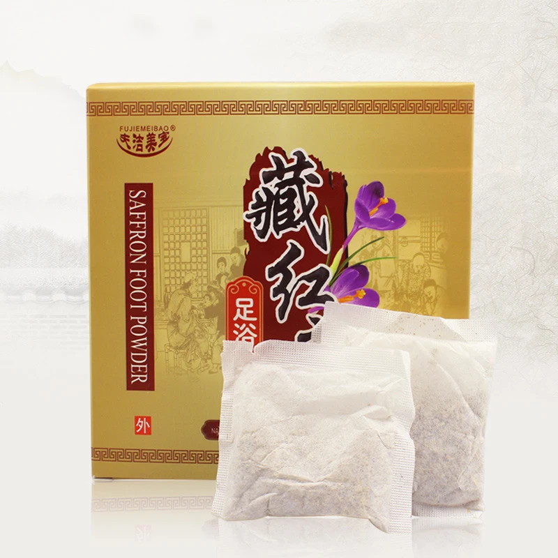 20pcs Foot Bath Powder Foot Spa Pack Herbal Wormwood Hot Chinese Medicine Body Care Relieve Fatigue Anti Insomnia Health Care