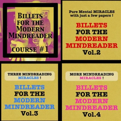 

Billets for the Modern Mindreader vol.1-4 by Julien Losa - Magic Tricks