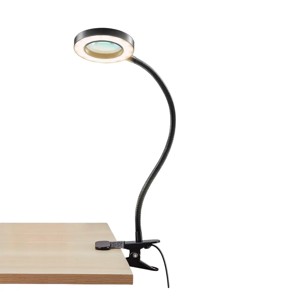 Настольная Лампа С Регулируемой Яркостью И Увеличительной Линзой Портативная