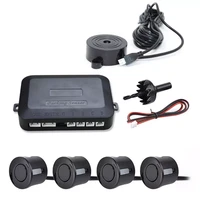 12v car parking sensor kit reverse backup radar sound alert indicator probe system 4 probe beep sensor car detector