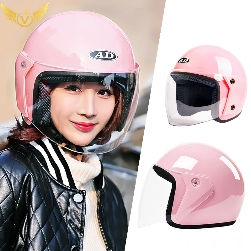 Электрический скутер Vespa 3/4 шлем мотоциклетный для взрослых Pro Tork мужской женский