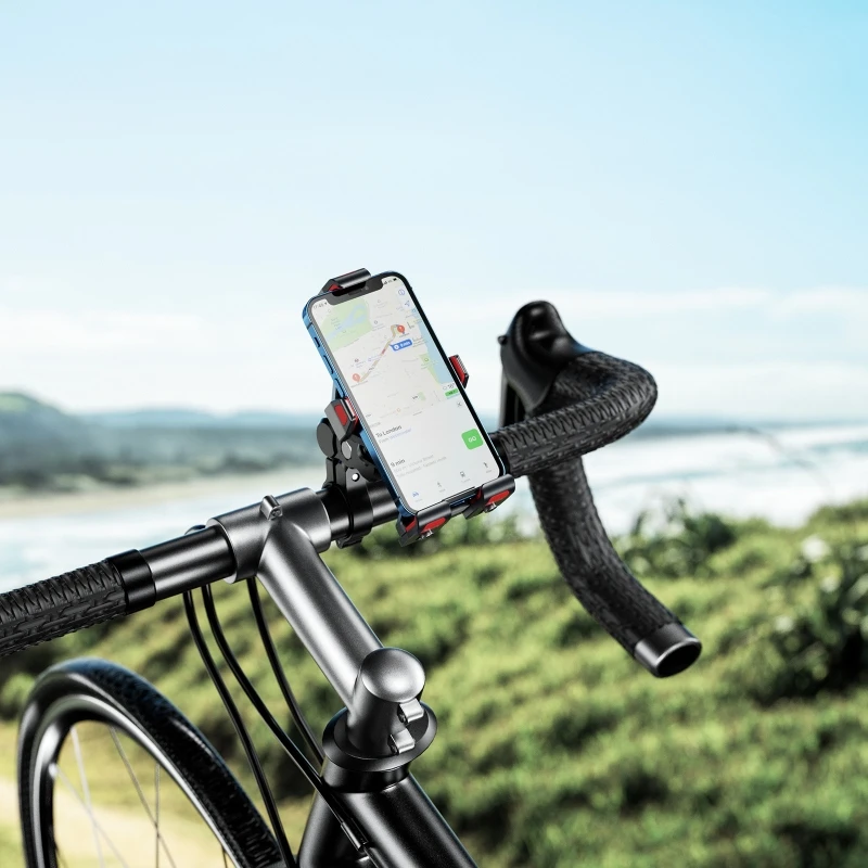 

Stable Charging Adapter Stand for Motorcycle Scooter Anti Slip Phone Mount with 15W Wireless Charger Shockproof Charger