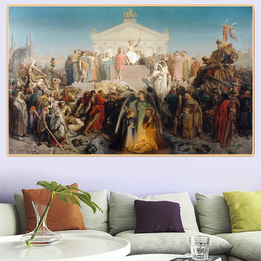 Жан-Леон Гером Врадь Августа Рождение Христа Холст Картина маслом Эстетика