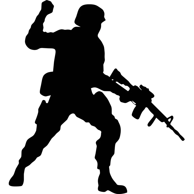 

Assault Warrior Creative Car Sticker PVC Fashion Bumper Windshield Accessory Waterproof Auto Decal Motorcycle Laptop Decoration