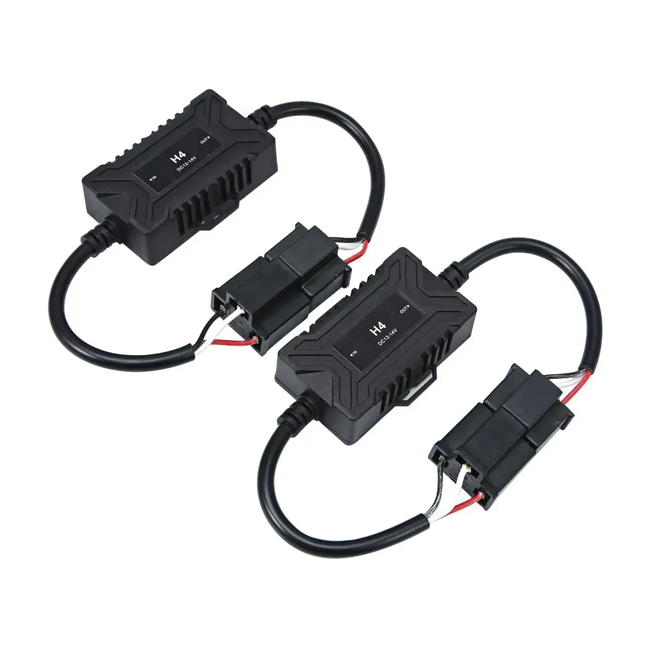 H4 H7 H11 H13 9005/9006/9012 Светодиодная лампа Canbus с защитой от мерцания, декодер ошибок, резистор, адаптер для автомобильных фар, противотуманные фары