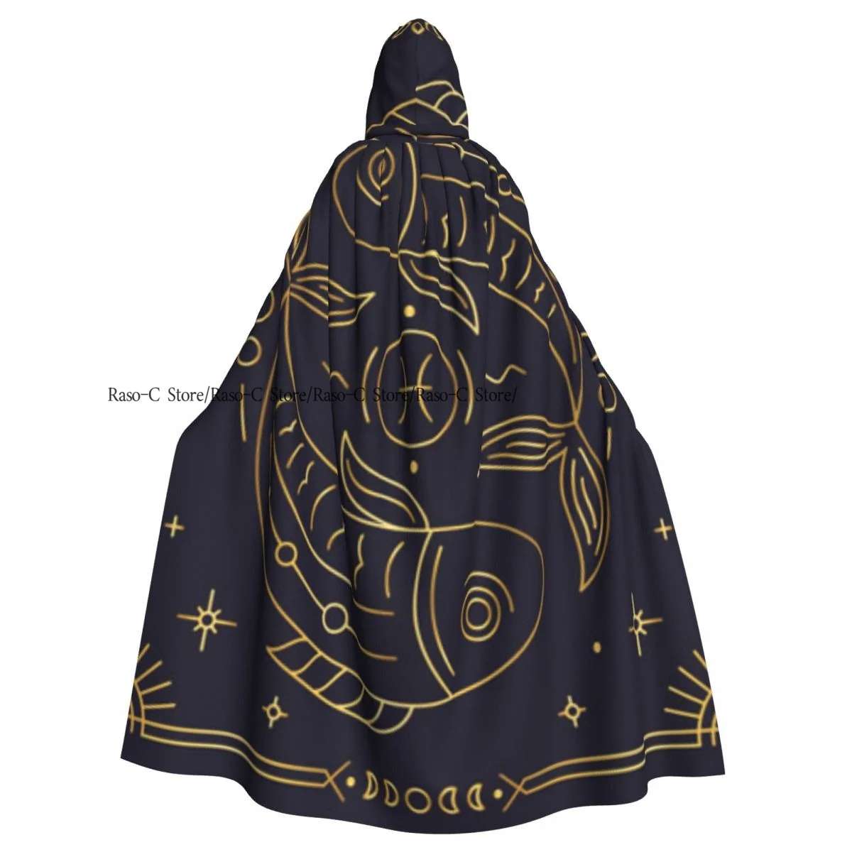 Накидка унисекс с капюшоном астрологический гороскоп со знаками Зодиака