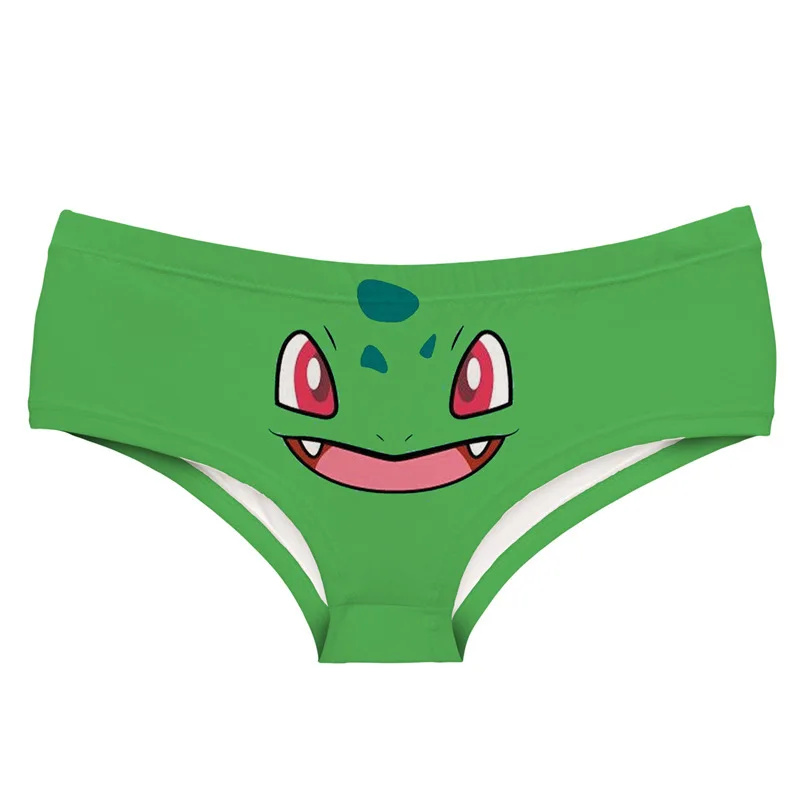 

DeanFire Super Soft Women 3D Panties Underwear POKO Print Kawaii Push Up Sexy Briefs Lingerie Thong for Female