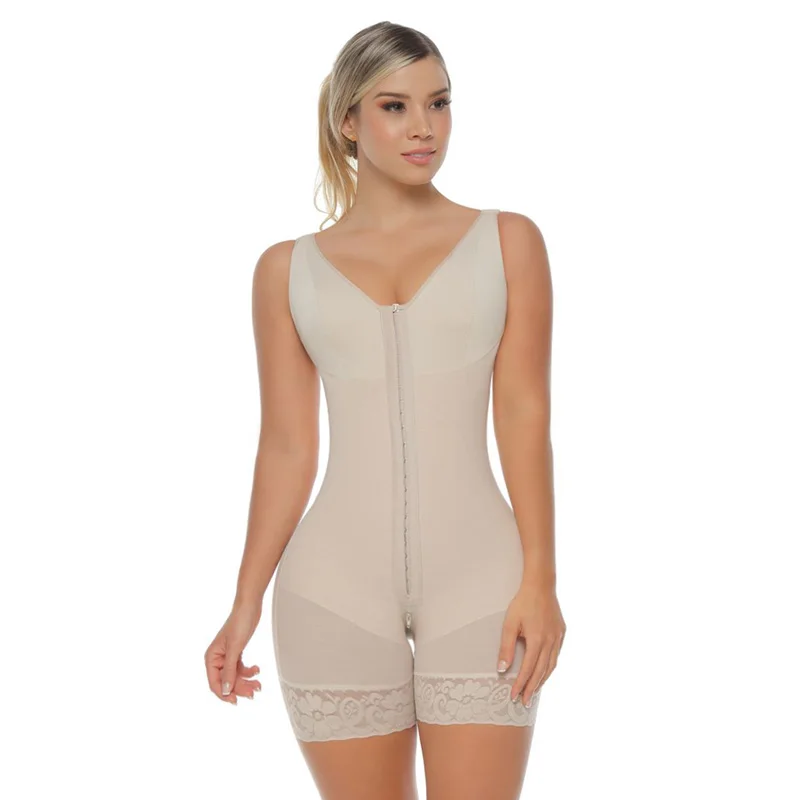 

Fajas Colombianas Women'S Corset Tummy Control Butt Lifter Bodysuit Full Body Shaper Compression Garment