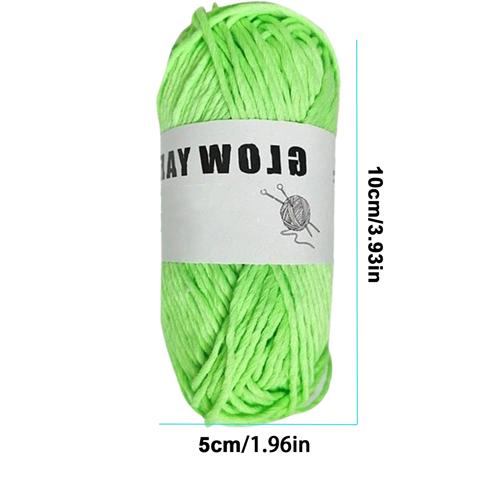 50g/ball Luminous Knitting Yarn Glow in Dark Polyester Glowing Yarn for Hand Knitted Kids Cardigan Scarf Carpet Sweater Hat images - 6