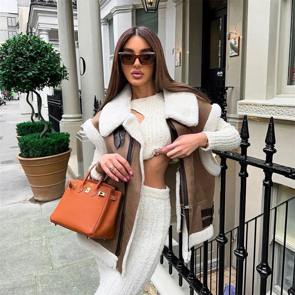 Новинка 2023 осень/зима женская новая модная повседневная майка-поло на молнии с