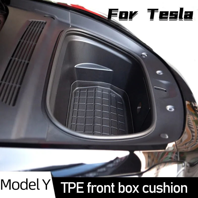 

New For Tesla Model Y Accessories 2021 Dedicated luggage Mat ModelY Boot Liner Trunk Cargo Mat Tray Floor Carpet Mud Pad