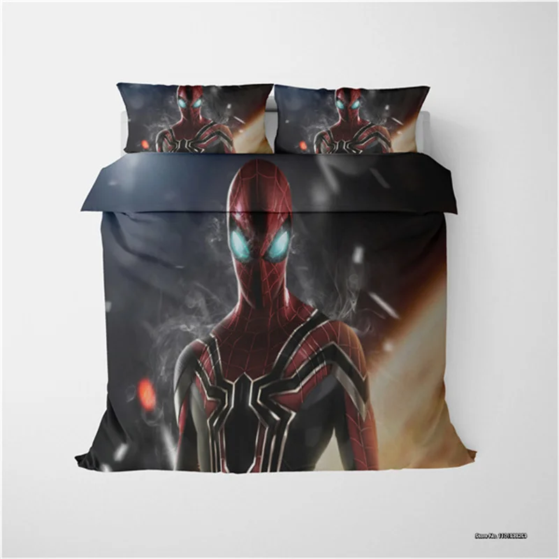 

Marvel Spider-man Bedding Set 2/3pcs Children's Bedroom 3D Digital Printed Down Duvet and Pillowcase Home Textiles