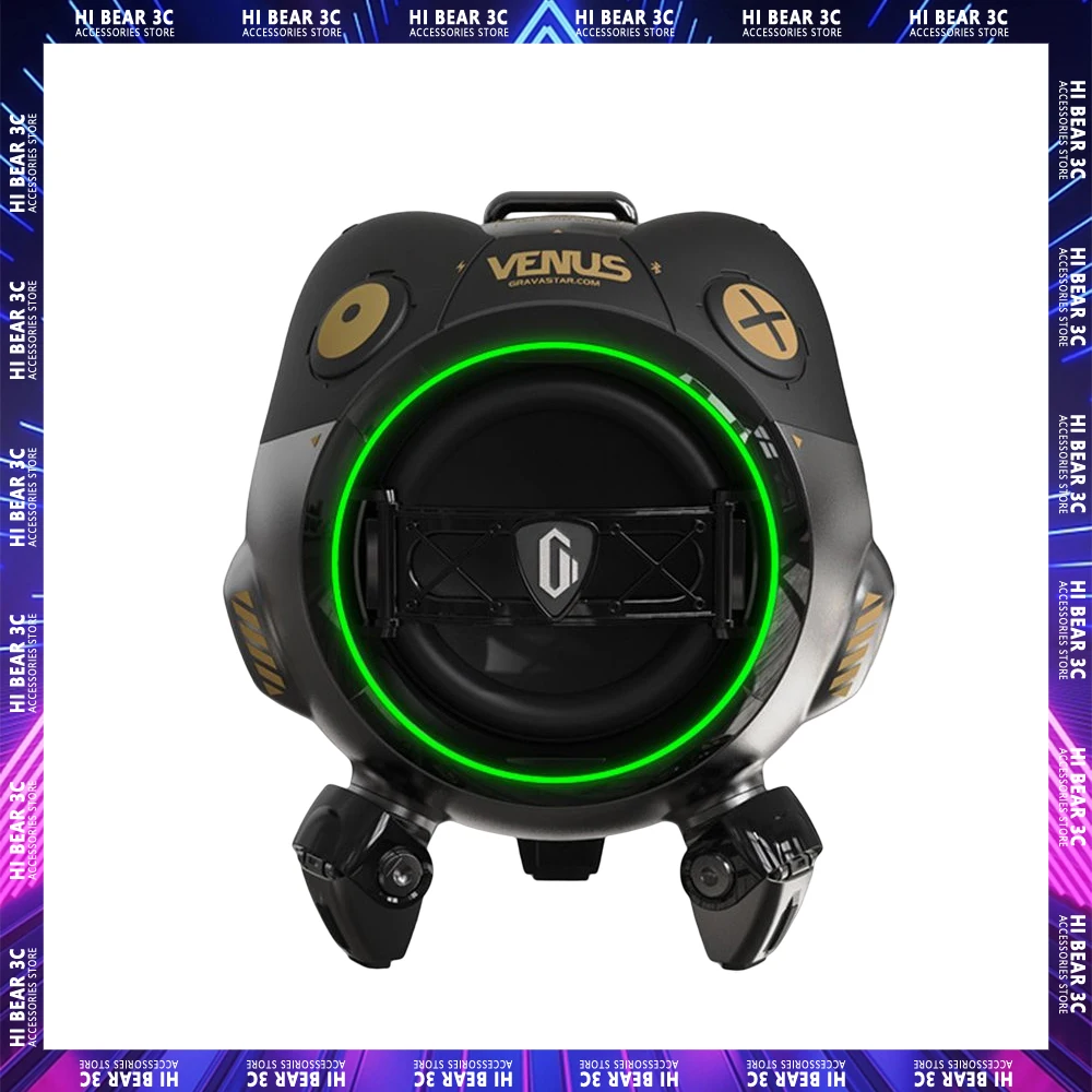 

Беспроводная Bluetooth-Колонка GravaStar Venus G2 Pro, игровая колонка с объемным звучанием, с усилением басов, RGB, для ПК и игр на открытом воздухе, подарок
