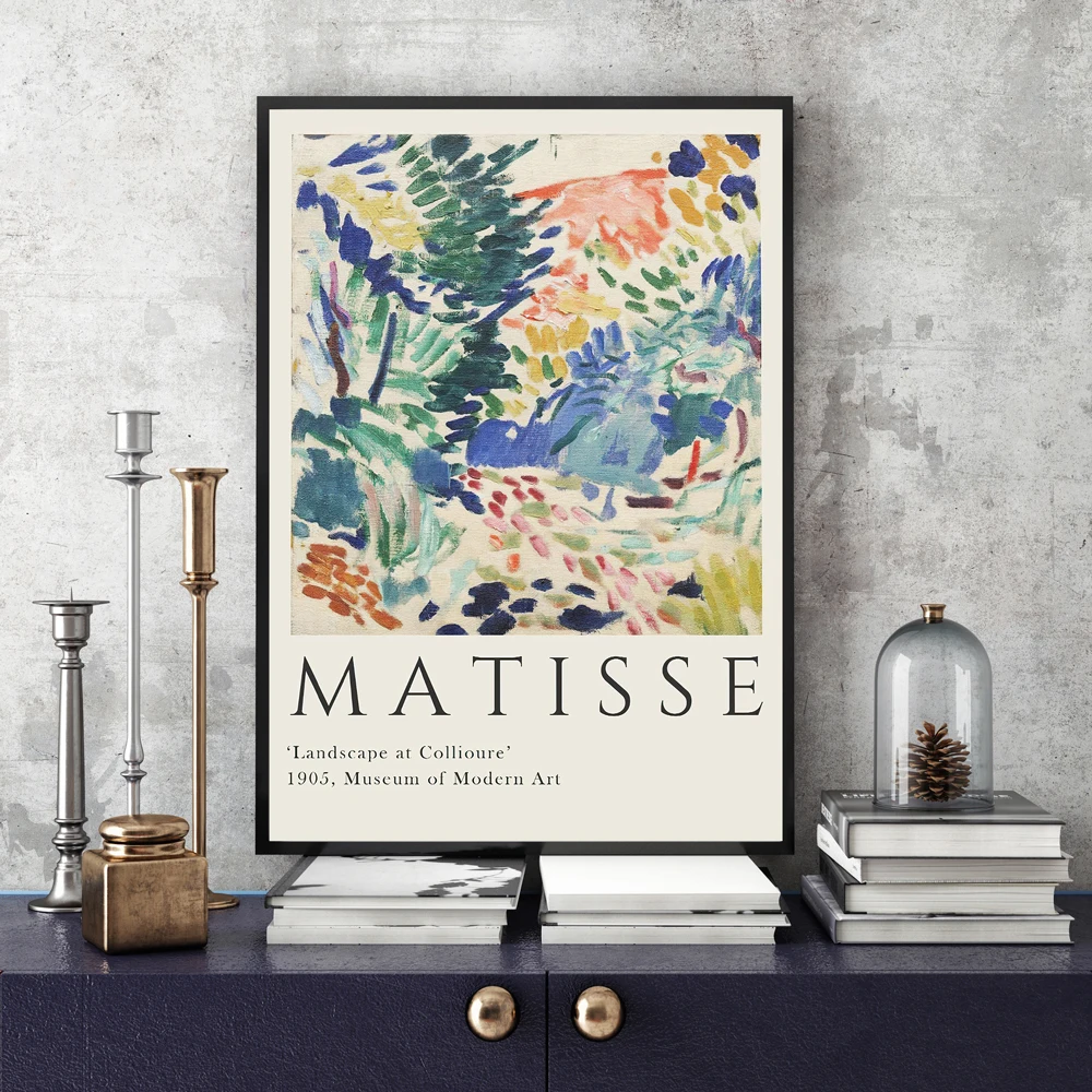 

Художественный постер Анри матиссе, выставочная печать, акварельные принты Матисса, настенное искусство ландшафта при коллиуре, Настенная ...