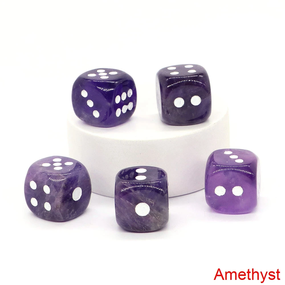 

Натуральные кристаллы игральные кости Amethyst Rose Quartz