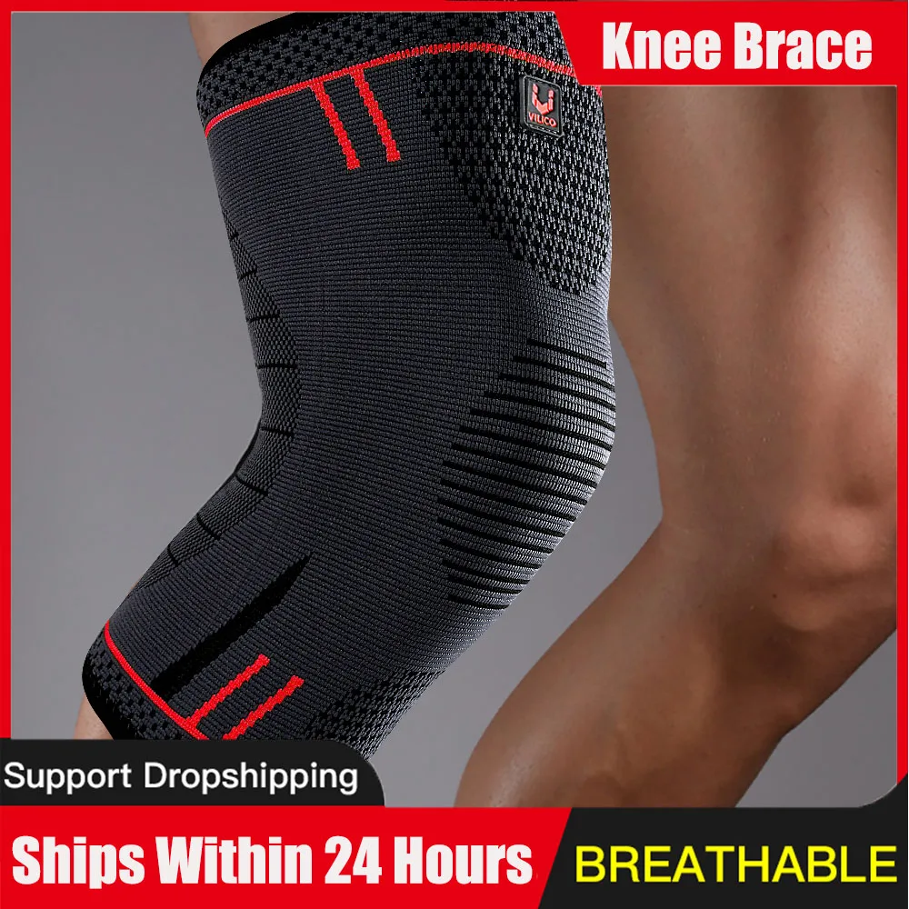

Knee Brace Knitted Nylon Sports Knee Pad Cycling Protective Gear Running Basketball Skipping Rope Warm Knee Pad Foot Cold-Proof