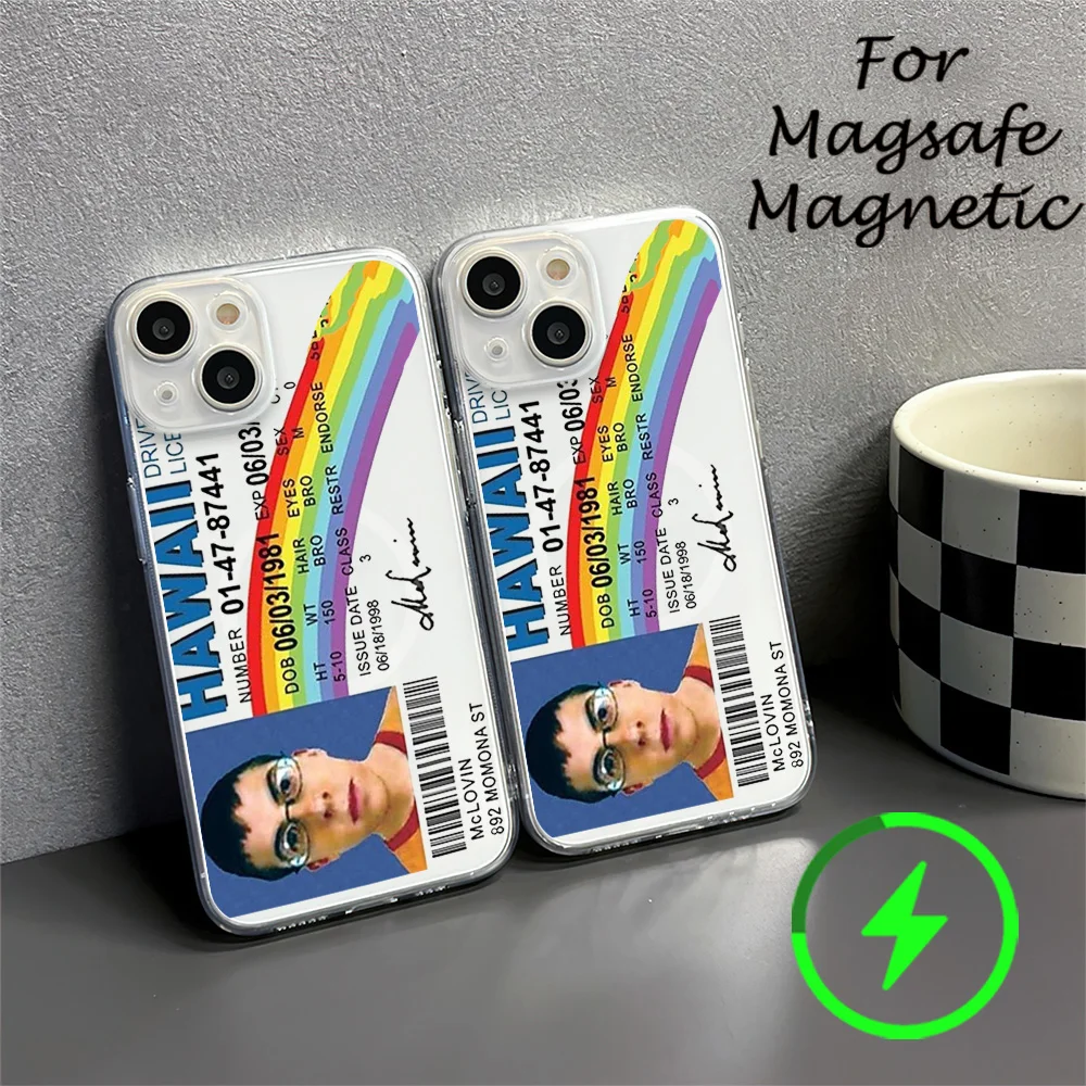 Чехол для телефона Mclovin Movie Superbad IPhone 15 14 13 12 11 прозрачный магнитный чехол на