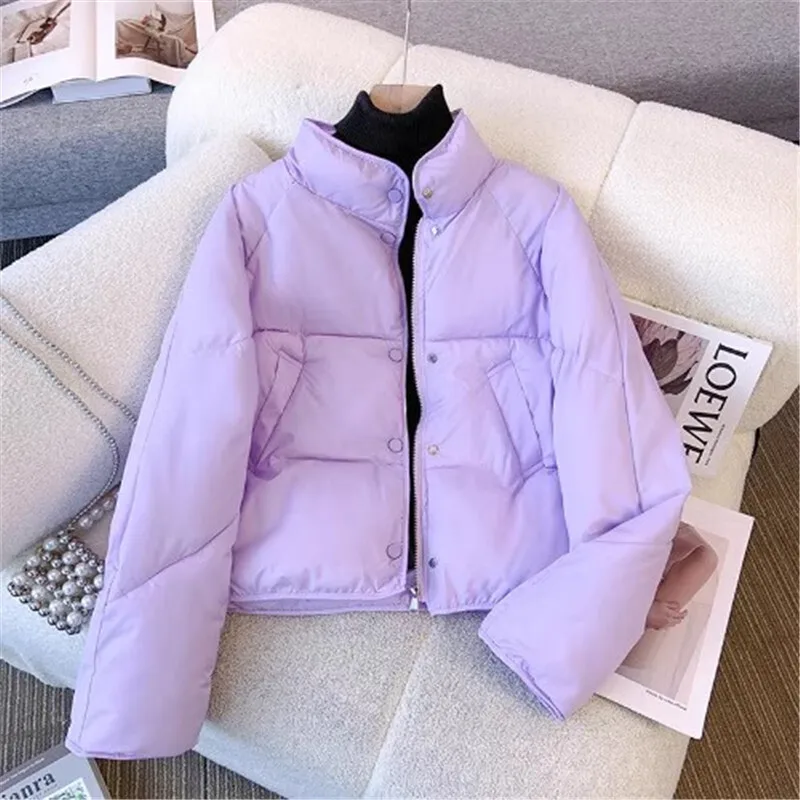 2024 новые корейские зимние парки женские короткие пуховые стеганые куртки