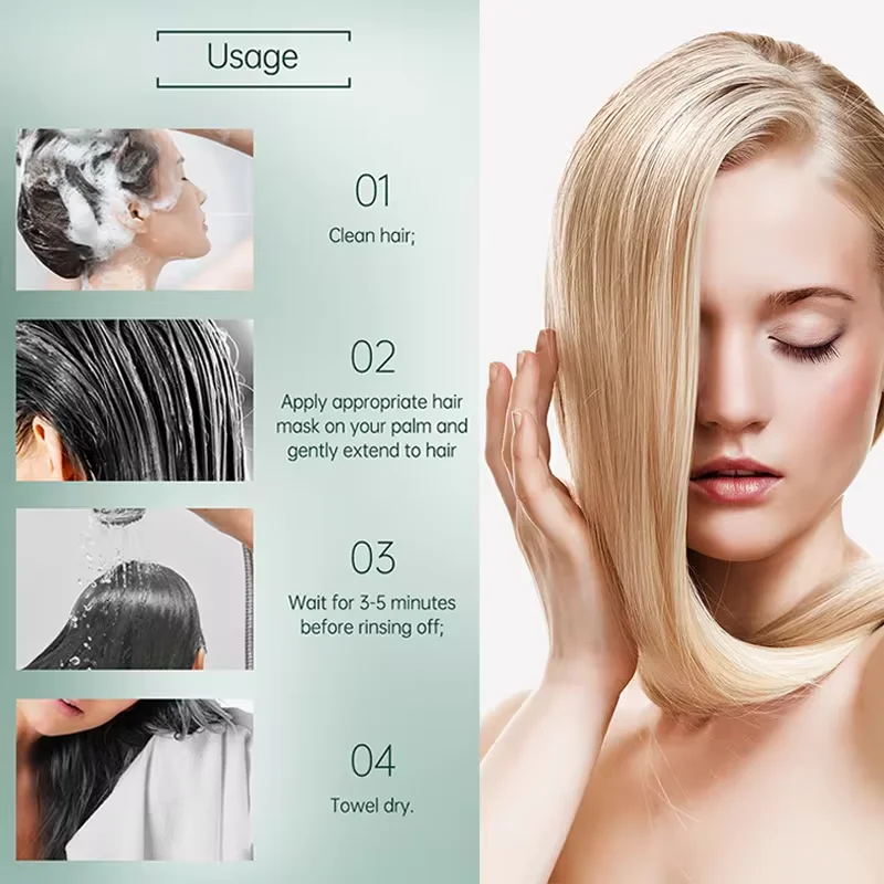Волшебная кератиновая маска для волос сглаживающий блестящий крем выпрямления