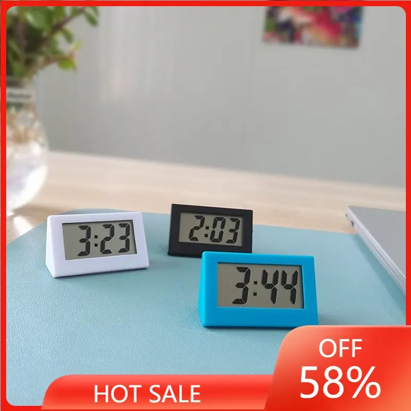 

Mini LCD Digital Table Dashboard Desk Electronic Clock For Desktop Home Office Silent Desk Time Display Clocks