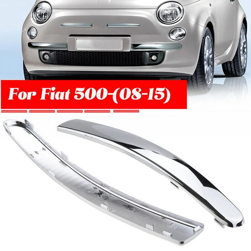

2 шт., хромированные ленты для переднего бампера Fiat 735455056 735455057-2015