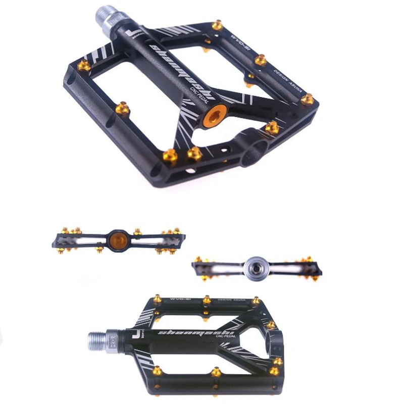 

G461 Mountain Bike Pedal 4 bearing Bicycle Pedaling Aluminum Alloy Foot Nail Lubrication Light