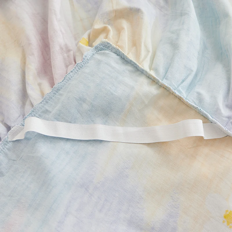 Korean sle Lace Cotton L Bed Skirt One-Piece Summer Sheet Bedspread Princess Sle Pillowcase Three piece