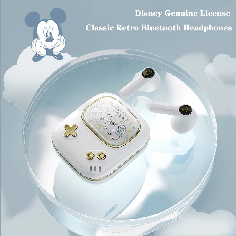 

Disney Mickey Minne Wireless Bluetooth Headphones HIFI Stereo In-Ear Noise Cancelling HD Voice Smart Touch Long Standby Earphone